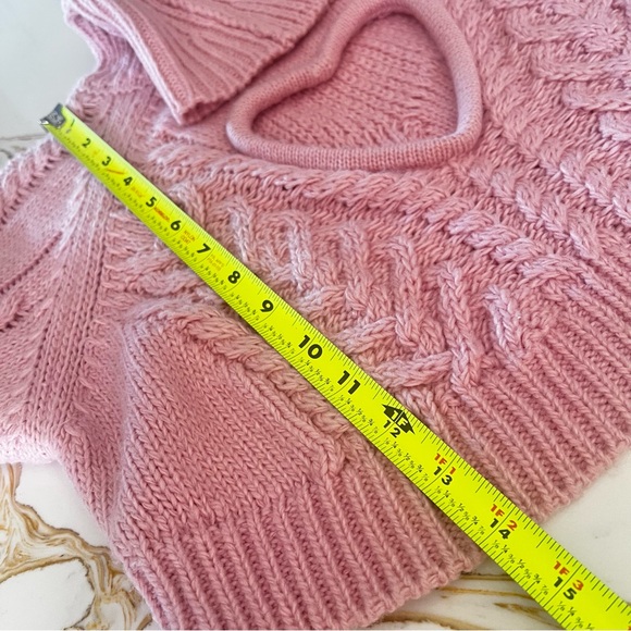 For Love and Lemons Pink Vera Cutout Sweater - Picture 11 of 12